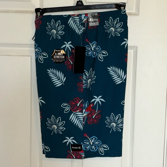 NWT Boys Hurley Punta Rocas Boardshorts XL 20 MSRP $38 Armoured Navy - Picture 9 of 11